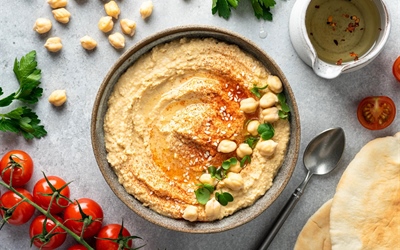 Silky Middle Eastern Hummus