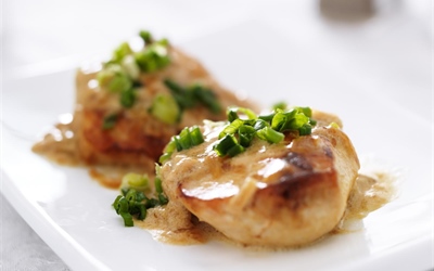 Chicken Fillet in Creamy Mustard and Honey Sauce