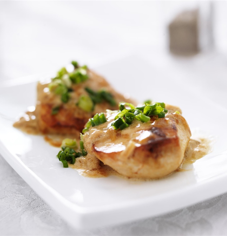 Chicken Fillet in Creamy Mustard and Honey Sauce