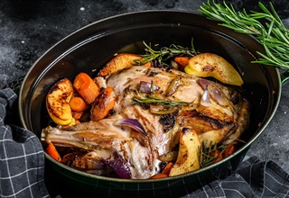 Oven-Roasted Lamb with Golden Potatoes