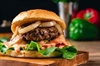 The Homestyle Burger with Freshly Baked Buns and Sweet Caramelized Onions
