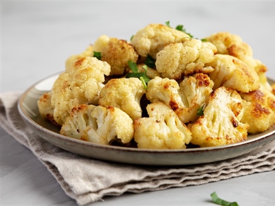 Roasted Cauliflower with Turmeric