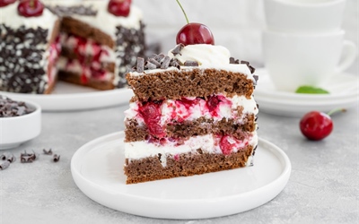 Classic Black Forest Cake (Schwarzwälder Kirschtorte)